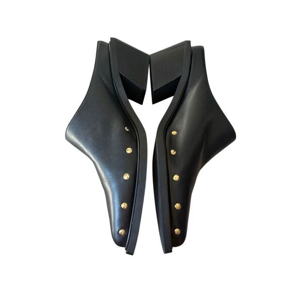 ALOHAS Anthropologie Lorenzo Leather Mules size 40 US 9 9.5 Black - Picture 8 of 11